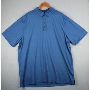 OGIO Men's OG122 Gauge Polo Short Sleeve Shirt Blank Performance Indigo Blue 2XL